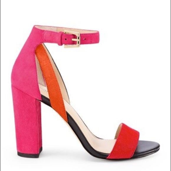 Botkier Shoes - Botkier Gianna Sandal in Pink Orange Color block